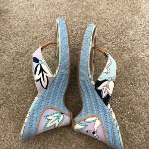 Emilio Pucci multi Parma Rope platform sandals